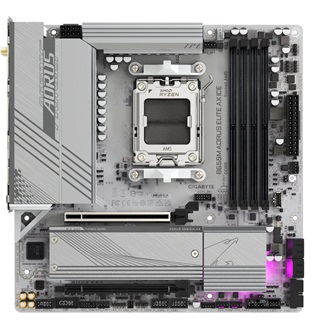 Gigabyte B650M AORUS ELITE AX ICE desktop alaplap microATX