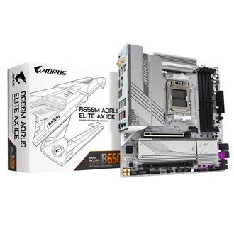 Gigabyte B650M AORUS ELITE AX ICE desktop alaplap microATX