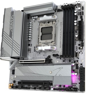 Gigabyte B650M AORUS ELITE AX ICE desktop alaplap microATX