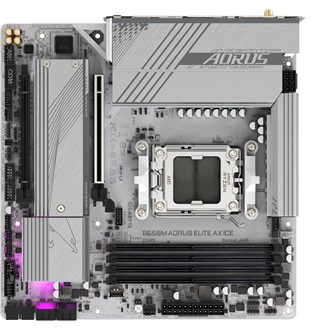 Gigabyte B650M AORUS ELITE AX ICE desktop alaplap microATX