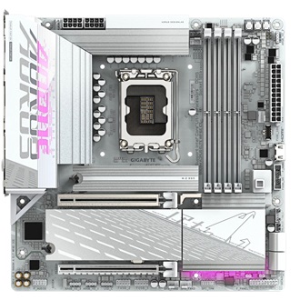 Gigabyte B860M AORUS ELITE WIFI6E ICE desktop alaplap microATX