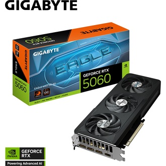 Gigabyte GeForce RTX 5060 Eagle MAX OC 8GB GDDR7 128-bit grafikus kártya
