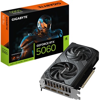 Gigabyte GeForce RTX 5060 WindForce2 MAX OC 8GB GDDR7 128-bit grafikus kártya
