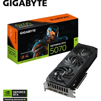Gigabyte GeForce RTX 5070 WindForce3 OC 12GB GDDR7 192-bit grafikus kártya