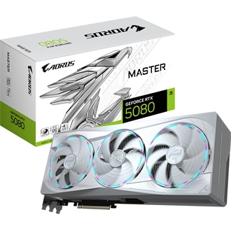 Gigabyte GeForce RTX 5080 Aorus Master Ice 16GB GDDR7 256-bit grafikus kártya