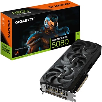 Gigabyte GeForce RTX 5080 WindForce3 16GB GDDR7 256-bit grafikus kártya