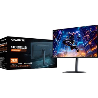 Gigabyte MO32U2 31.5" Quantum Dot OLED gaming monitor fekete 240Hz G-Sync / FreeSync Premium Pro (USB-C: 18W)