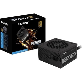 Gigabyte P650G ATX silent desktop tápegység 650W 80+ Gold BOX
