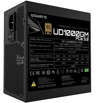 Gigabyte UD1000GM PG5 ATX desktop tápegység 1000W 80+ Gold BOX