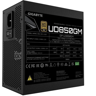 Gigabyte UD850GM ATX silent desktop tápegység 850W 80+ Gold BOX