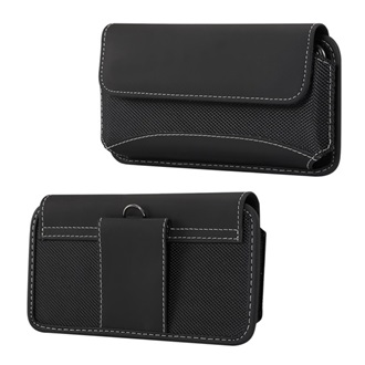 Gigapack tok fekvő, bőr hatású univerzális, 5.5" méret, FEKETE