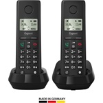 Gigaset PURE 200 Duo vezeték nélküli asztali telefon fekete
