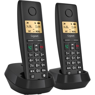 Gigaset PURE 200 Duo vezeték nélküli asztali telefon fekete