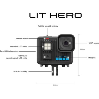 GoPro LIT HERO sportkamera fekete