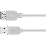 Goobay USB-A 2.0 - USB-A 2.0 M/F adatkábel hosszabbító 0.3m szürke