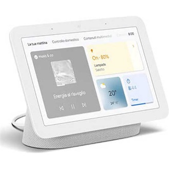 Google Nest Hub 2 Wi-Fi okosotthon vezérlő fehér