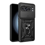 Google Pixel 10 Pro XL GIGAPACK Defender szilikon telefonvédő ütésállóság, kameravédő, FEKETE