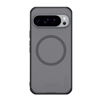 Google Pixel 10 Pro XL NILLKIN SUPER FROSTED PRO MAGNETIC műanyag telefonvédő mágneses, gumírozott, ÁTLÁTSZÓ/FEKETE
