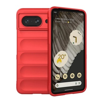 Google Pixel 8 GIGAPACK Szilikon telefonvédő ütésállóság, 3D, PIROS