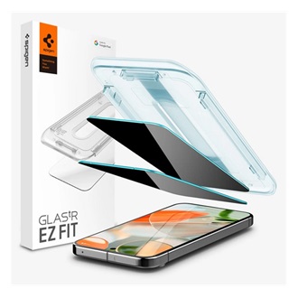 Google Pixel 9 Pro XL SPIGEN EZ FIT képernyővédő üveg 2.5D, 9H + segédkeret, ÁTLÁTSZÓ