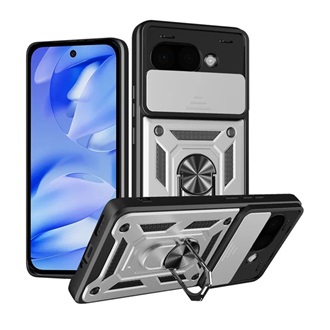 Google Pixel 9a GIGAPACK Defender szilikon telefonvédő ütésállóság, kameravédő, EZÜST