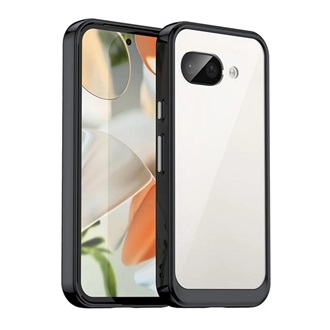 Google Pixel 9a GIGAPACK Szilikon telefonvédő ütésállóság, átlátszó hátlap, FEKETE