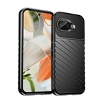 Google Pixel 9a GIGAPACK Szilikon telefonvédő ütésállóság, dombor minta, FEKETE