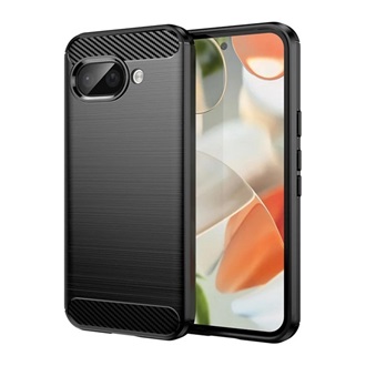 Google Pixel 9a GIGAPACK Szilikon telefonvédő ütésállóság, karbon minta, FEKETE