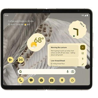 Google Pixel Fold 5 256GB Dual SIM okostelefon fekete