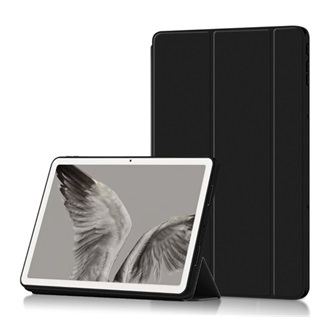 Google Pixel Tablet Gigapack tok álló, bőr hatású FLIP, asztali tartó, FEKETE