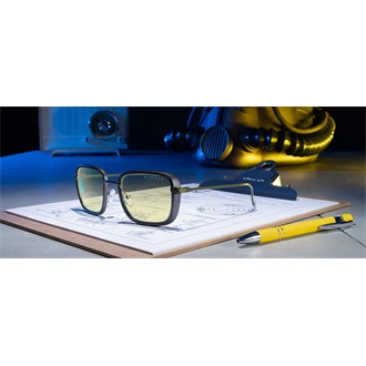 Gunnar Fallout Vault 33 számítógépes szemüveg gunmetal borostyán