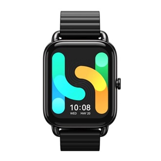 HAYLOU RS4 PLUS okosóra (45mm, fém szíj, fém ház, aktivitásmérő, alvásmonitor, hőmérő, 105 sport mód) FEKETE