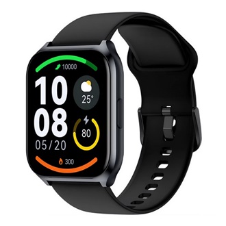 HAYLOU WATCH 2 PRO okosóra (v5.0, szilikon szíj, aktivitásmérő, hívás, IP68 vízálló, 100 sport mód) FEKETE/SÖTÉTKÉK