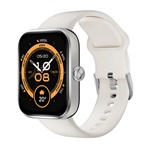HAYLOU WATCH 4 okosóra (v5.3, szilikon szíj, aktivitásmérő, hívás, beépített GPS, IP68 vízálló, 120+ sport mód) EZÜST