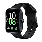 HAYLOU WATCH 4 okosóra (v5.3, szilikon szíj, aktivitásmérő, hívás, beépített GPS, IP68 vízálló, 120+ sport mód) FEKETE