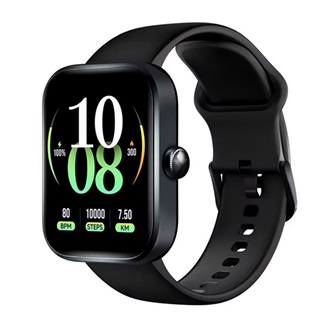 HAYLOU WATCH 4 okosóra (v5.3, szilikon szíj, aktivitásmérő, hívás, beépített GPS, IP68 vízálló, 120+ sport mód) FEKETE