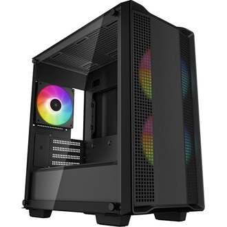 DeepCool CC360 ARGB táp nélküli ablakos MT Mini Tower számítógépház fekete