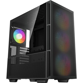 DeepCool CH560 táp nélküli ablakos Mid Tower számítógépház fekete