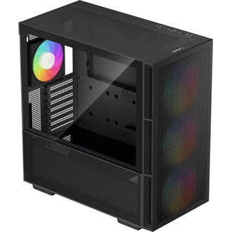 DeepCool CH560 táp nélküli ablakos Mid Tower számítógépház fekete