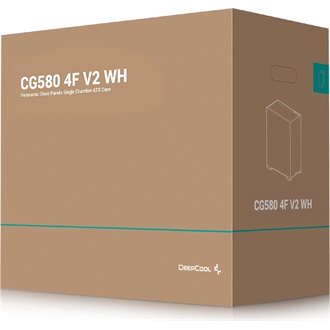 DeepCool CG86G580 4F WH V2 táp nélküli ablakos Mid Tower számítógépház fehér