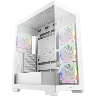 DeepCool CG86G580 4F WH V2 táp nélküli ablakos Mid Tower számítógépház fehér