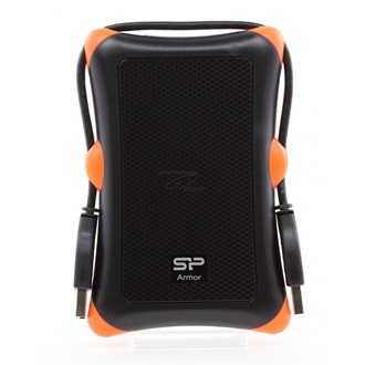 Silicon Power Armor A30 2TB USB3.2 Gen1 A 2,5" ütésálló külső HDD fekete-narancssárga