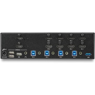 StarTech HDMI Dual Display 4-portos KVM switch fekete