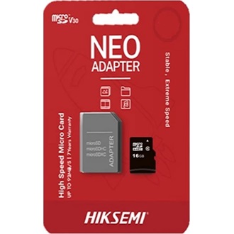 HIKSEMI Memóriakártya MicroSDHC 8GB Neo CL10 23R/10W UHS-I + Adapter (HIKVISION)