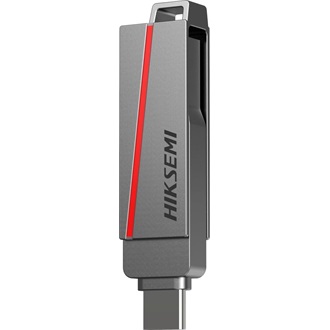 HIKSEMI Pendrive 32GB E307C U3 "Dual Slim" USB 3.2/Type-C, Szürke (HIKVISION)