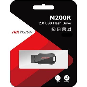 HIKSEMI Pendrive 8GB M200R "RNB" USB 2.0, Fekete (HIKVISION)