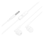 HOCO BRIGHT fülhallgató SZTEREO 3.5mm jack, felvevő gomb, FEHÉR
