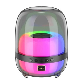 HOCO BS58 bluetooth hordozható hangszóró v5.1, LED világítás, FEKETE