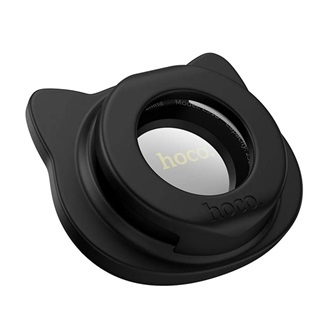 HOCO E91D bluetooth nyomkövető (kulcstartóra, táskára, valós idejű nyomkövetés, iOS kompatibilis + szilikon tok) FEKETE