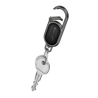 HOCO E91J bluetooth nyomkövető (kulcstartóra, táskára, autóba, valós idejű nyomkövetés, iOS kompatibilis) FEKETE